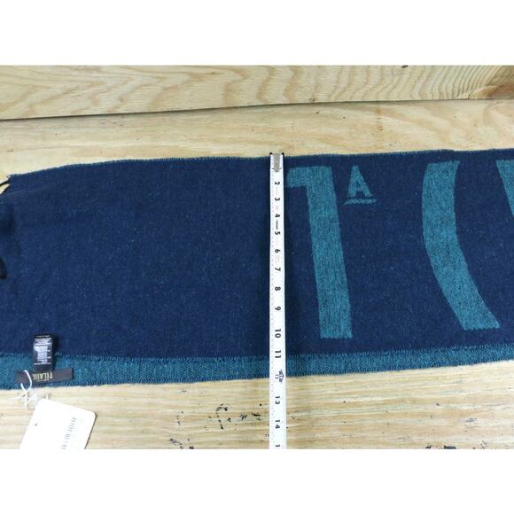 New Alviero Martini 1a Classe Scarf Sciarpa Logo Teal Blue Italy - Picture 5 of 8